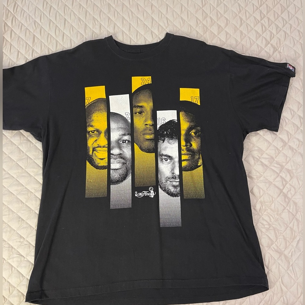Kobe Los Angeles Lakers THE finals 2009-15  UNK T-shirt 2XL Black NBA Ba…